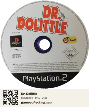 Dr. Dolittle PlayStation 2, PAL disc