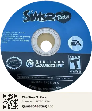 The Sims 2: Pets Nintendo GameCube, NTSC disc