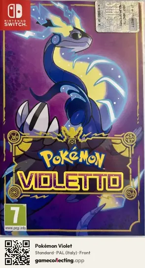 Pokémon Violet Nintendo Switch, Italy box front