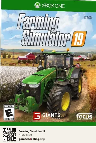 Farming Simulator 19 Xbox One, NTSC box front