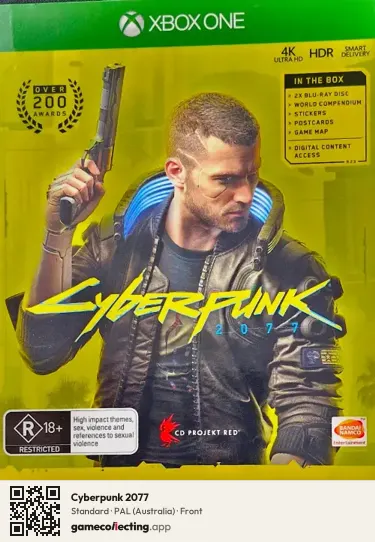 Cyberpunk 2077 Xbox One, Australia box front