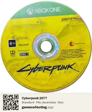 Cyberpunk 2077 Xbox One, PAL disc