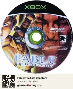 Fable: The Lost Chapters Xbox, PAL disc
