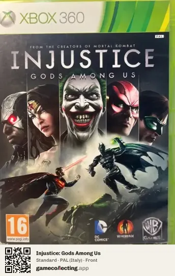 Injustice: Gods Among Us Xbox 360, Italy box front