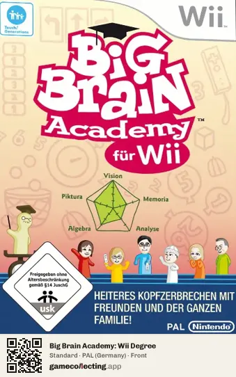 Big Brain Academy: Wii Degree Nintendo Wii, Germany box front