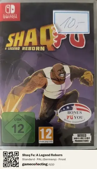 Shaq Fu: A Legend Reborn Nintendo Switch, Germany box front