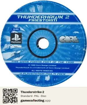 Thunderstrike 2 PlayStation, PAL disc