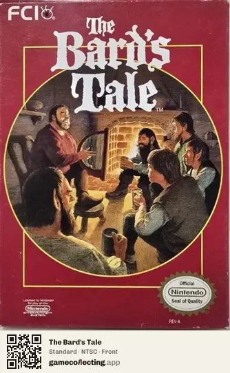 The Bard's Tale Nintendo Entertainment System, NTSC box front