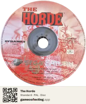 The Horde Sega Saturn, PAL disc