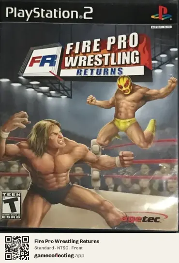 Fire Pro Wrestling Returns PlayStation 2, NTSC box front