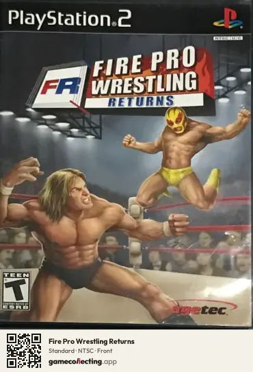 Fire Pro Wrestling Returns PlayStation 2, NTSC box front