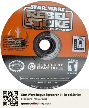 Star Wars Rogue Squadron III: Rebel Strike Nintendo GameCube, NTSC disc
