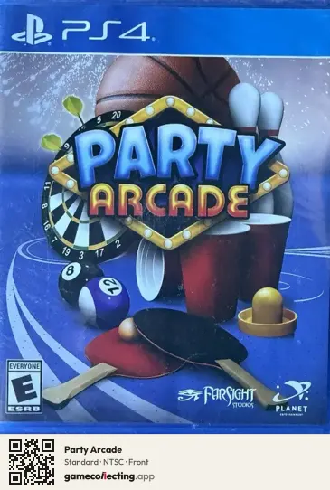 Party Arcade PlayStation 4, NTSC box front