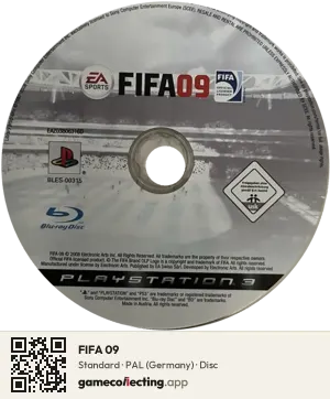 FIFA 09 PlayStation 3, PAL disc