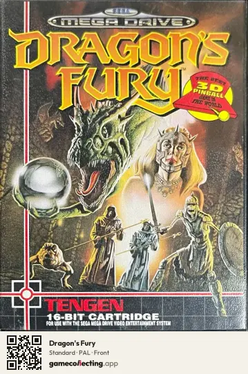 Dragon's Fury Sega Mega Drive / Genesis, PAL box front