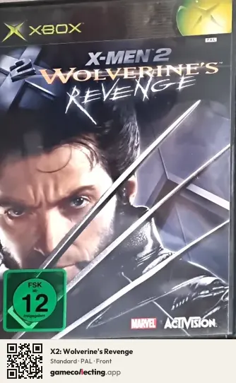 X2: Wolverine's Revenge Xbox, PAL box front