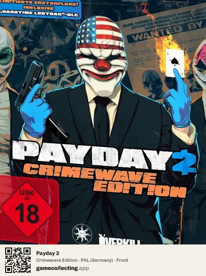 Payday 2 Xbox One, Germany box front