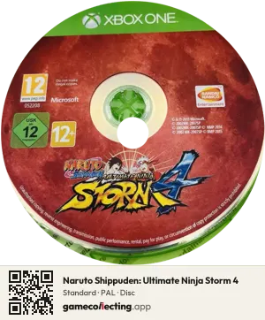 Naruto Shippuden: Ultimate Ninja Storm 4 Xbox One, PAL disc