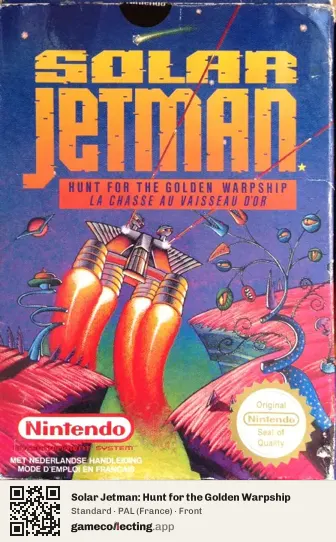 Solar Jetman: Hunt for the Golden Warpship Nintendo Entertainment System, France box front