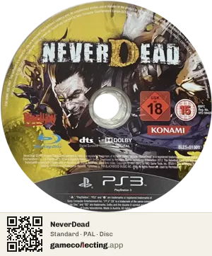 NeverDead PlayStation 3, PAL disc