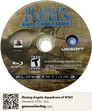 Blazing Angels: Squadrons of WWII PlayStation 3, NTSC disc