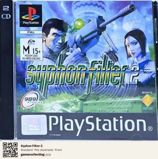 Syphon Filter 2 PlayStation, Australia box front