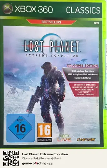 Lost Planet: Extreme Condition Xbox 360, Germany box front
