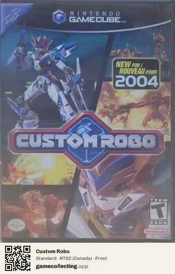 Custom Robo Nintendo GameCube, Canada box front