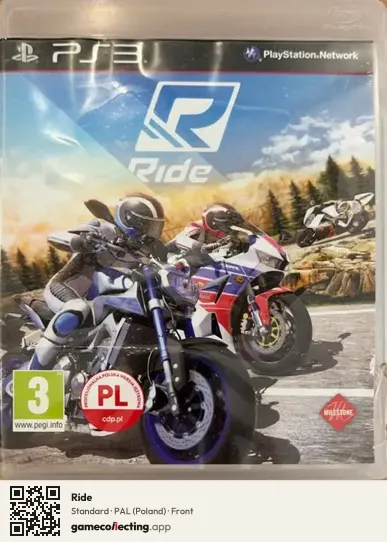 Ride PlayStation 3, Poland box front