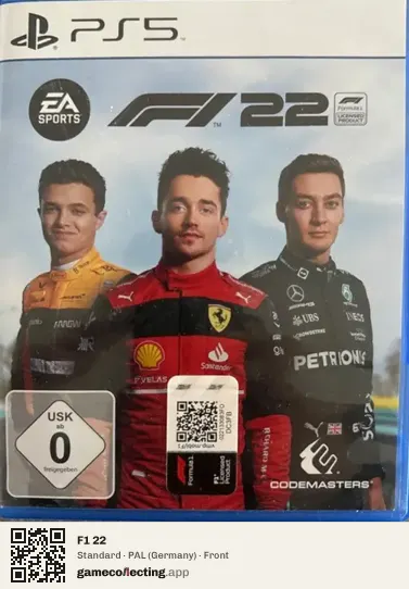 F1 22 PlayStation 5, Germany box front