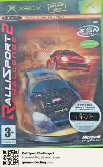 RalliSport Challenge 2 Xbox, France box front