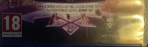 Agents of Mayhem, the PEGI square on its front