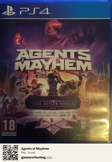 Agents of Mayhem PlayStation 4, PAL box front