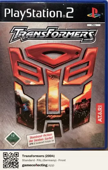 Transformers (2004) PlayStation 2, Germany box front