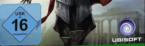 Assassin's Creed: The Ezio Collection, the USK square on its front