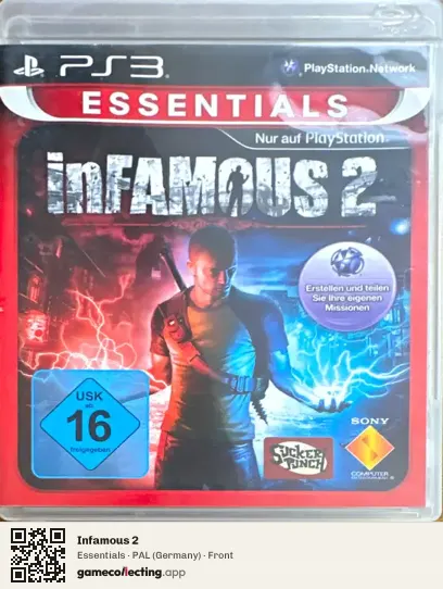 Infamous 2 PlayStation 3, Germany box front