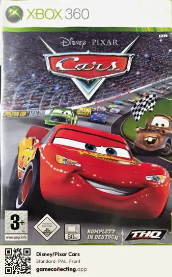 Disney/Pixar Cars Xbox 360, PAL box front
