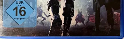 Devil May Cry 5, the USK square on its front