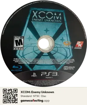 XCOM: Enemy Unknown PlayStation 3, NTSC disc