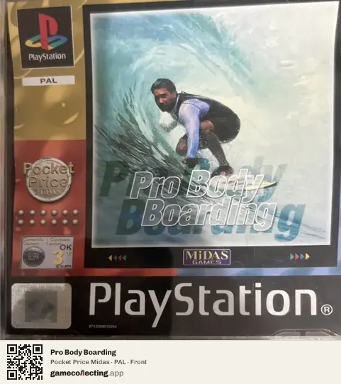 Pro Body Boarding PlayStation, PAL box front