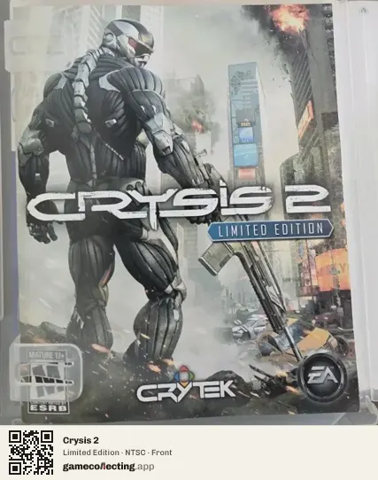 Crysis 2 PlayStation 3, NTSC box front
