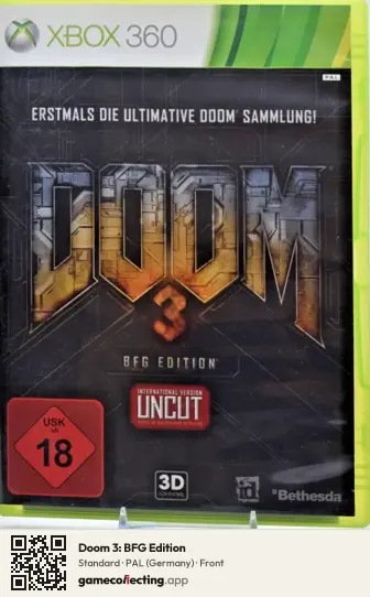 Doom 3: BFG Edition Xbox 360, Germany box front