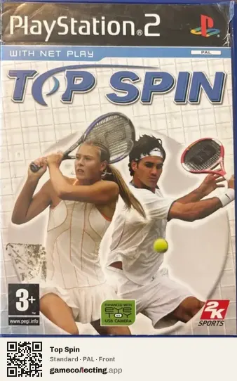 Top Spin PlayStation 2, PAL box front