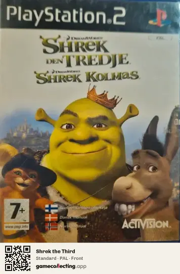 Shrek the Third PlayStation 2, PAL box front