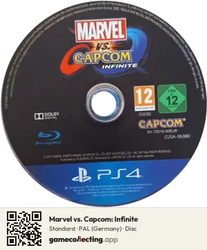 Marvel vs. Capcom: Infinite PlayStation 4, PAL disc