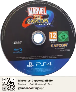 Marvel vs. Capcom: Infinite PlayStation 4, PAL disc
