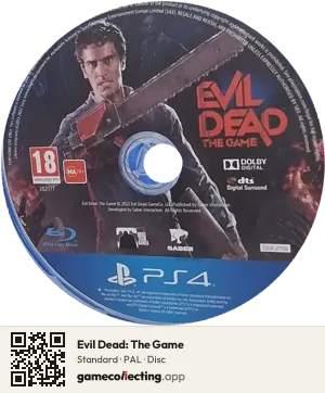 Evil Dead: The Game PlayStation 4, PAL disc