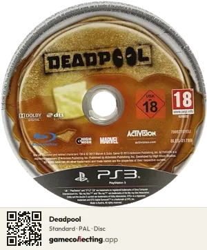 Deadpool PlayStation 3, PAL disc