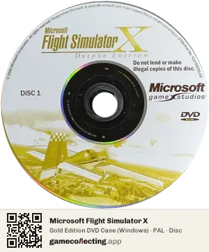 Microsoft Flight Simulator X Computer, PAL disc
