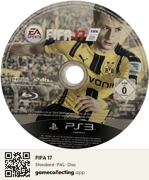 FIFA 17 PlayStation 3, PAL disc